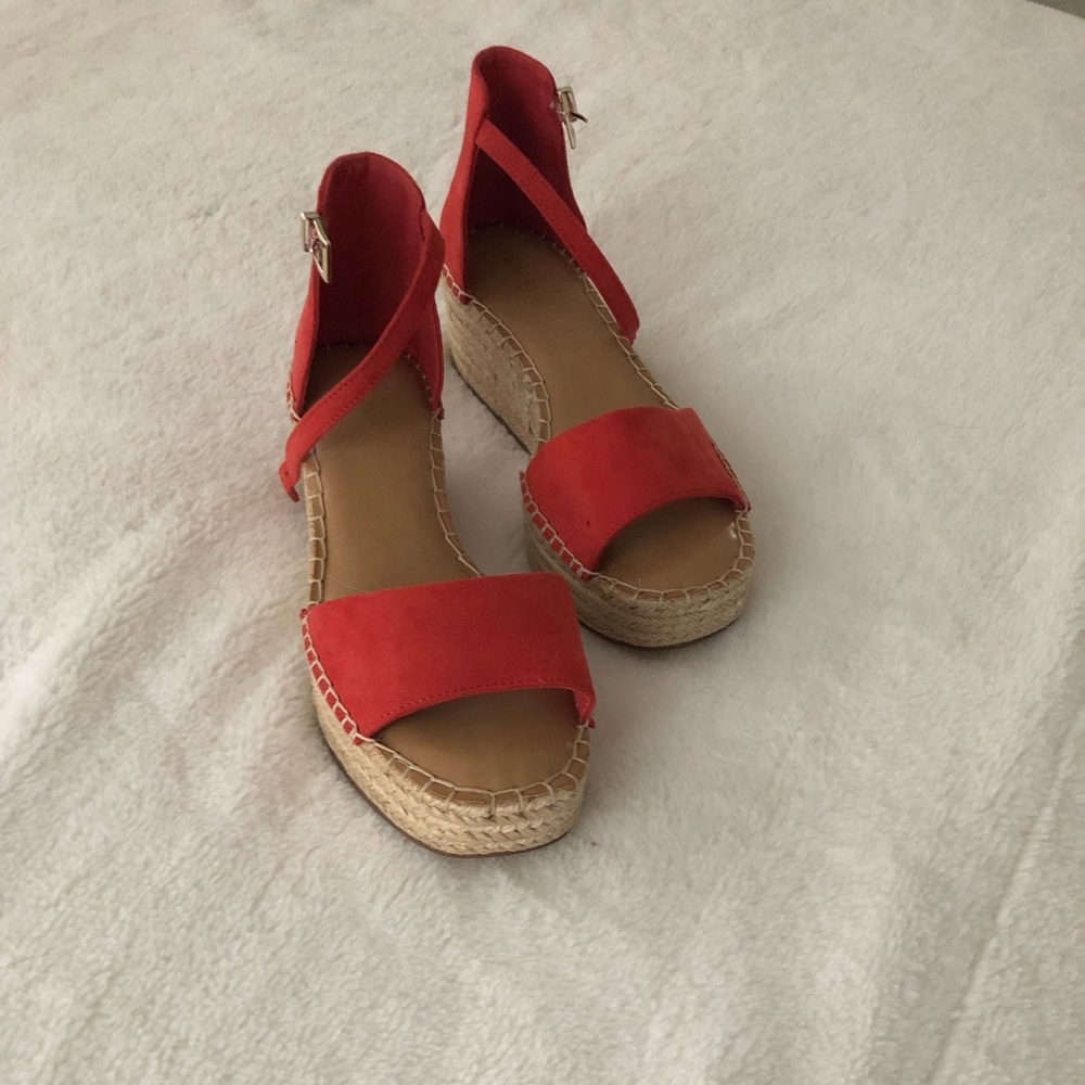 Burnt Orange Sueded Wedges